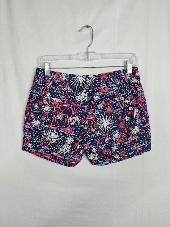LILLY PULITZER The Callahan Shorts SPARKS FLY BLUE WHITE PINK size 00 Cotton - Picture 5 of 12